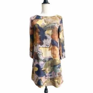 Anthropologie Maeve Elenora Multicolored Shift Dress Size Small